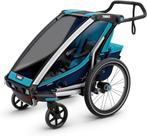 Thule Chariot Cross 1 - Blauw, Fietsen en Brommers, Fietsaccessoires | Aanhangwagens en Karren, 20 tot 40 kg, Kinderkar, Zo goed als nieuw