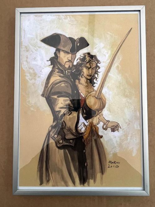 Cadre alu avec ex-libris BD - Scorpion - Marini, Livres, BD, Envoi