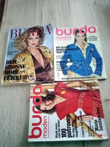 3 oude Burda patroonboeken van 1979