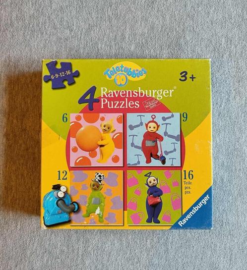Puzzel - Teletubbies - 4 Puzzels - Ravensburger - €3,50, Kinderen en Baby's, Speelgoed | Kinderpuzzels, Gebruikt, 2 tot 4 jaar