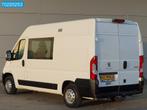 Peugeot Boxer 130PK Dubbel Cabine L2H2 Navi Camera Airco Cru, Auto's, Voorwielaandrijving, Stof, Gebruikt, 4 cilinders