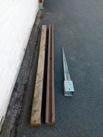 2 tuinpalen schutting palen afsluiting 180 h op 8.8, Tuin en Terras, Palen, Balken en Planken, Ophalen of Verzenden, Zo goed als nieuw