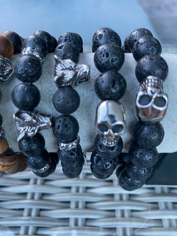 Armbanden uit natuursteen, voor heren (NIEUW) beschikbaar voor biedingen