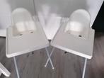 Ikea kinderstoelen wit met blad en verkleinkussen, Kinderen en Baby's, Kinderstoelen, Ophalen, Zo goed als nieuw, Overige typen