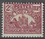 Madagascar 1908/1924 - Yvert 8TX - Paleis Tananarive (ZG), Timbres & Monnaies, Timbres | Afrique, Envoi, Non oblitéré, Autres pays