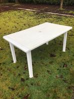 Stabiele kunststof tuintafel, Tuin en Terras, Tuintafels, Ophalen, Gebruikt, Rechthoekig, Kunststof
