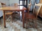 Table de cuisine avec allonge et 4 chaises., Ophalen