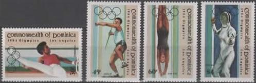 DOMINICA:1984:Y.798-801 + BF88:##Olympics LOS ANGELES 1984##, Postzegels en Munten, Postzegels | Thematische zegels, Postfris