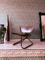 Erik Magnussen Z Down Folding Chair by Torben Orskov, ca69s, Ophalen, Gebruikt, Metaal