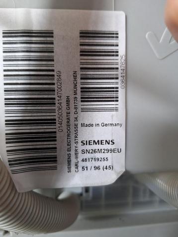 Siemens vaatwasmachine vrijstaand