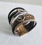 Bracelet manchette La Chiquita, Overige materialen, Gebruikt, Zwart, Ophalen of Verzenden