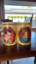 Oude koffie/koekendoos, Ophalen