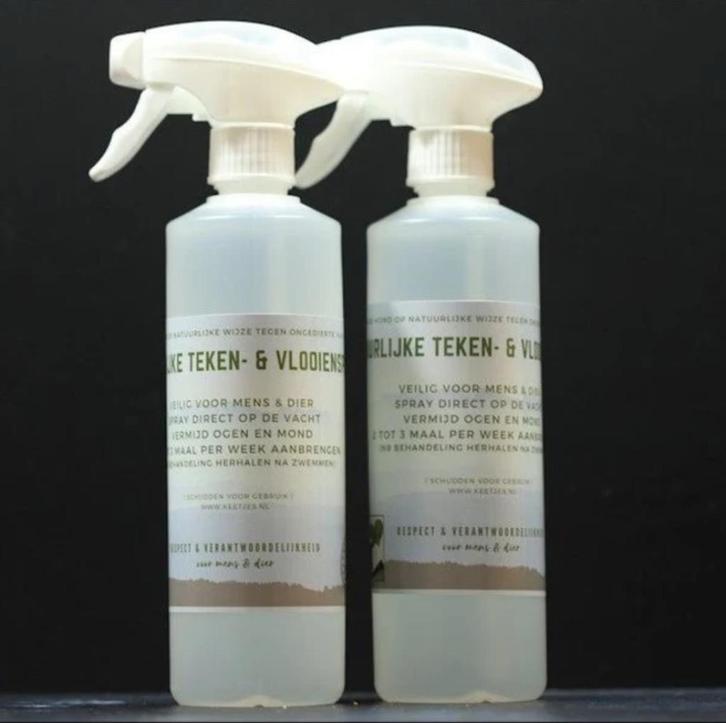 Happy Keetjes - Natuurlijke Teken- en Vlooienspray - 500 ml, Dieren en Toebehoren, Honden-accessoires, Nieuw, Ophalen of Verzenden