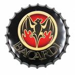 Rond metalen bierdop reclamebord Bacardi (30x30cm), Verzamelen, Merken en Reclamevoorwerpen, Ophalen of Verzenden, Nieuw, Reclamebord