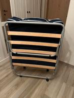 Plooibed-Vouwbed-Logeerbed met wieltjes matras en lattoflex, Ophalen, 190 cm of minder, Zo goed als nieuw, 80 cm
