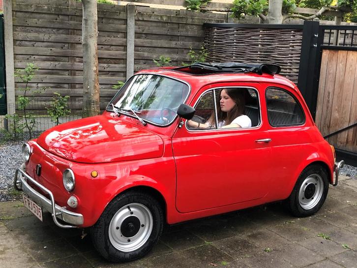 oldtimer fiat 500L 1970, Auto's, Fiat, Particulier, 500L, Benzine, Rood, Ophalen