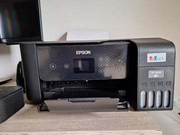Printer Epson Ecotank et-2820 met bijna volle tanks inkt beschikbaar voor biedingen