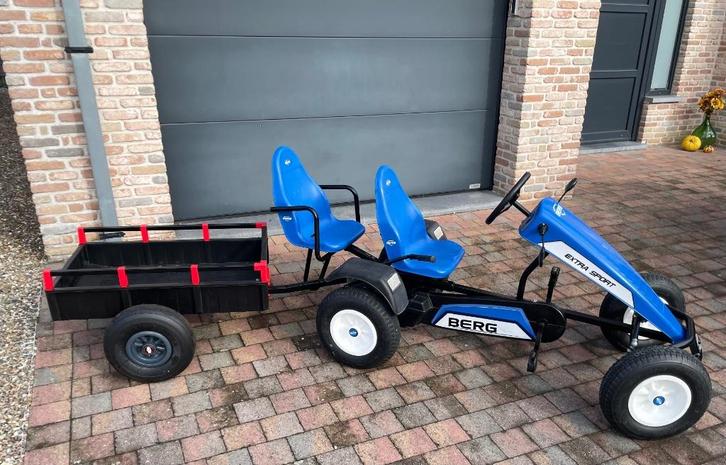 Gocart skelter Berg extra sport, Kinderen en Baby's, Speelgoed | Buiten | Skelters, Zo goed als nieuw, Berg, Duozit, Met kar of aanhanger