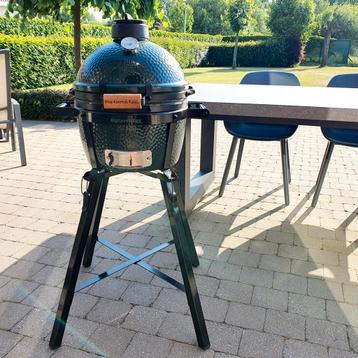 Big Green Egg MiniMax met onderstel, Tuin en Terras, Houtskoolbarbecues, Ophalen, Zo goed als nieuw
