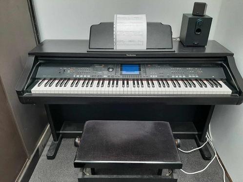 Piano, Muziek en Instrumenten, Piano's, Gebruikt, Piano, Zwart, Digitaal, Ophalen