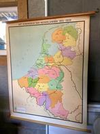Oude schoolkaart Koninkrijk Der Nederlanden, Antiek en Kunst, Antiek | Schoolplaten, Ophalen