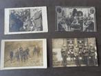 4 oude foto's van Belgische soldaten uit de jaren 20, Ophalen