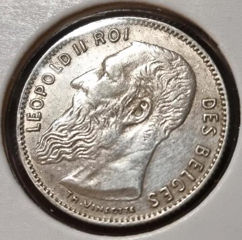 50 Cent 1909 Fr. / Kwaliteit !, Timbres & Monnaies, Monnaies | Belgique, Monnaie en vrac, Argent, Argent, Enlèvement ou Envoi