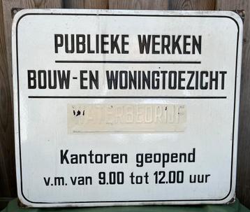 Geëmailleerd bord, zie omschrijving‼️ beschikbaar voor biedingen
