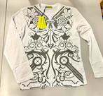 T-shirt à manches longues VERSACE Nouveau + Étiquettes Code, Taille 46 (S) ou plus petite, Versace, Enlèvement ou Envoi, Blanc