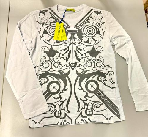 VERSACE Jeans T-shirt lange mouwen Nieuw + Labels + Code, Kleding | Heren, T-shirts, Nieuw, Maat 46 (S) of kleiner, Wit, Ophalen of Verzenden