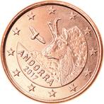 2 rolletjes met elk 50 eurocentjes uit Andorra uit 2017, Ophalen of Verzenden, Overige landen, 1 cent, Losse munt