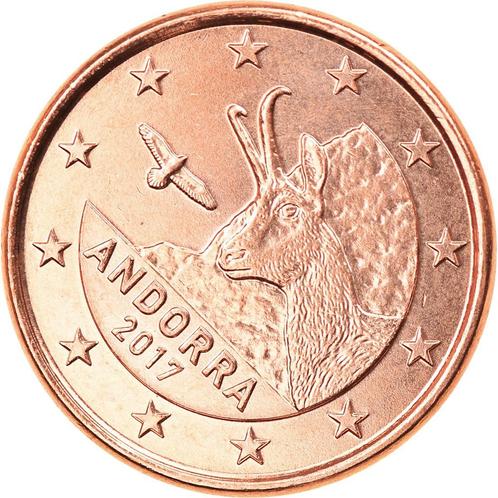 2 rolletjes met elk 50 eurocentjes uit Andorra uit 2017, Postzegels en Munten, Munten | Europa | Euromunten, Losse munt, 1 cent