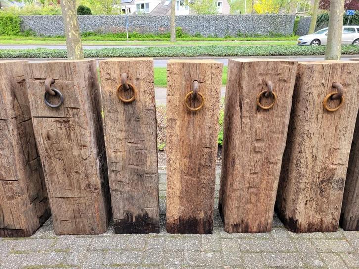 oude stoere meerpaal, Huis en Inrichting, Woonaccessoires | Zuilen en Pilaren, Zo goed als nieuw, Ophalen