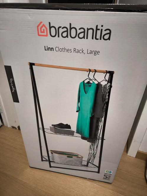 Portant à vêtements /tringle Brabantia Linn Large Black/Noir, Kleding | Dames, Kledingrekken, Nieuw, Ophalen