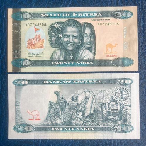 Eritrea - 20 Nakfa 2012 - Pick 12 - UNC, Timbres & Monnaies, Billets de banque | Afrique, Billets en vrac, Autres pays, Enlèvement ou Envoi