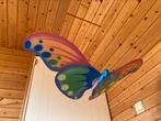 mobile papillon coloré en bois, Enlèvement, Utilisé