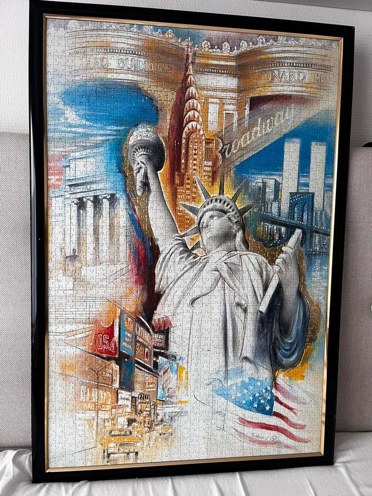 Puzzel New York, Hobby en Vrije tijd, Denksport en Puzzels, Gebruikt, Legpuzzel, 500 t/m 1500 stukjes, Ophalen