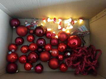 Lot de deco noel rouge