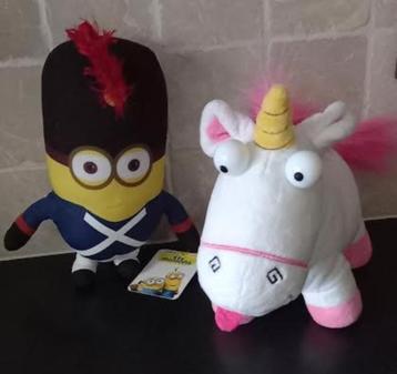Knuffel minions 2 stuks, Kinderen en Baby's, Speelgoed | Knuffels en Pluche, Ophalen of Verzenden, Zo goed als nieuw, Paard