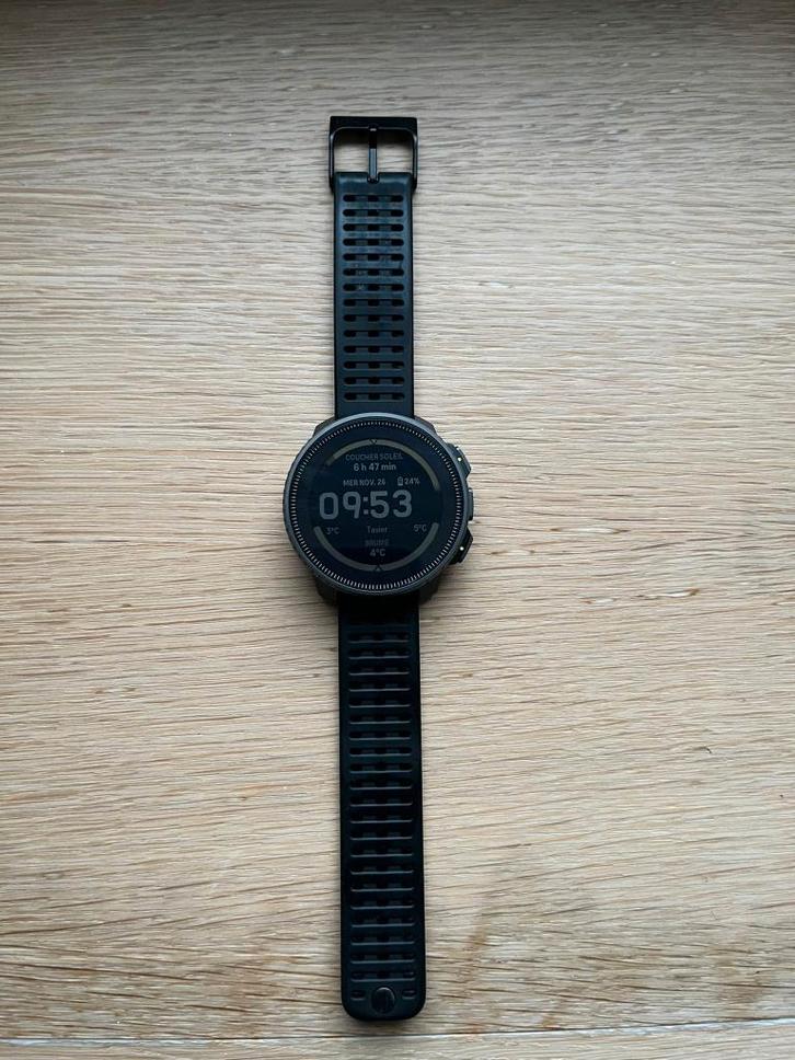 Montre Connectée Suunto Vertical Titanium Solar Black, Handtassen en Accessoires, Smartwatches, Zo goed als nieuw, Android, Zwart