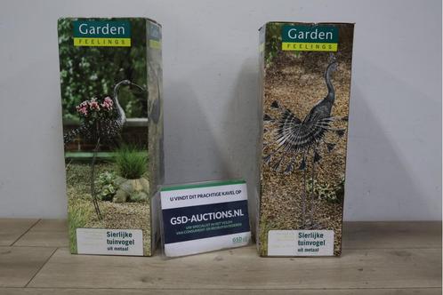 Set van 2 Sierlijke Metalen Tuinvogels van Garden Feelings, Tuin en Terras, Tuinbeelden