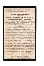 Doodsprentje officier geneesheer Rijkevorsel + Veurne 1915, Verzamelen, Ophalen of Verzenden, Landmacht, Foto of Poster