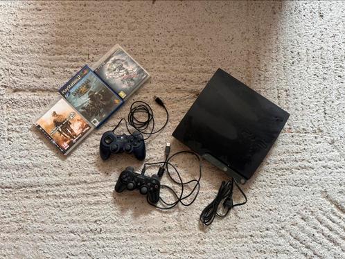 Playstation 3 met 2 controllers + 5 games., Games en Spelcomputers, Games | Sony PlayStation 3, Zo goed als nieuw, Avontuur en Actie