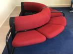 Vintage wachtbank, Huis en Inrichting, Stoelen, Gebruikt, Vintage, Ophalen of Verzenden, Stof