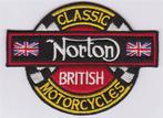 Norton Classic British motorcycles stoffen opstrijk patch em, Verzenden, Nieuw