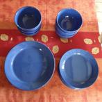 service de table 6 personnes  en porcelaine  bleu, Maison & Meubles, Cuisine | Vaisselle, Enlèvement ou Envoi, Neuf, Porcelaine