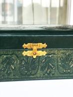 Juwelen Doos Kist Leder antiek👀😍💑🕵️‍♀️🎁👌, Antiek en Kunst, Ophalen of Verzenden