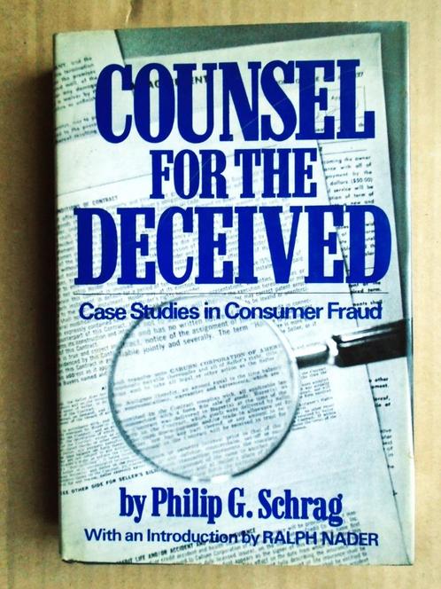 Counsel for the Deceived - 1972 - Philip G. Schrag (1943), Boeken, Wetenschap, Gelezen, Sociale wetenschap, Verzenden