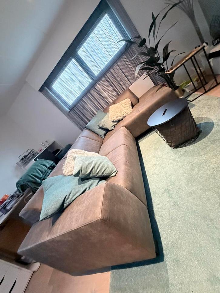 Hoekzetel / longchair, Maison & Meubles, Canapés | Coins salons complets, Comme neuf, Enlèvement