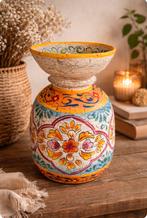 Prachtige houten ibiza kruik handgeschilderd, Enlèvement